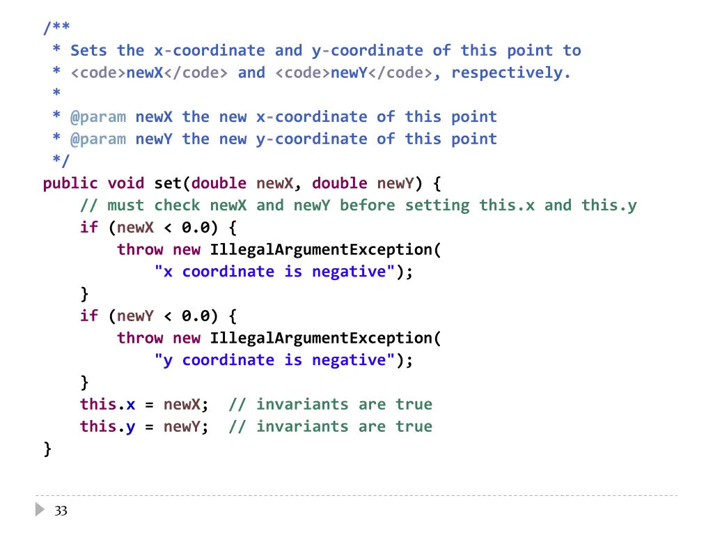 sets the x coordinate and y coordinate of this