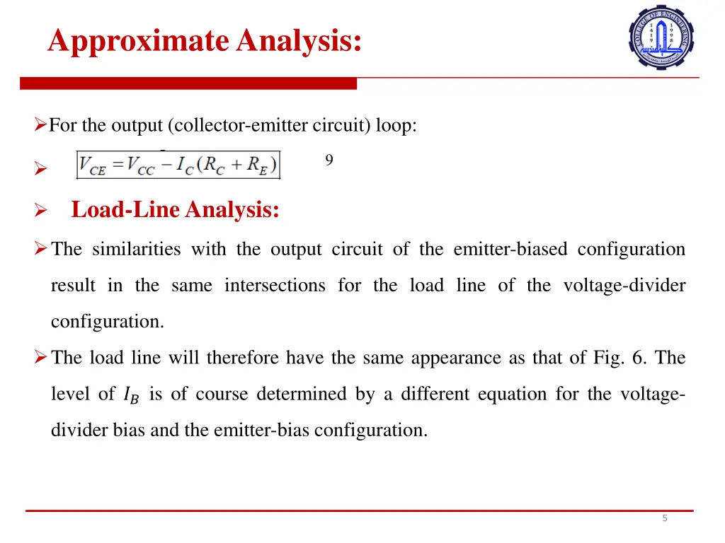 approximate analysis 1