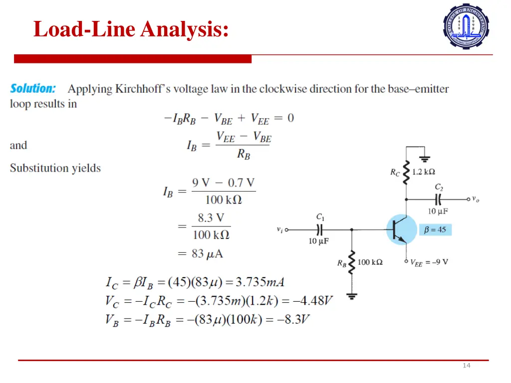 load line analysis 1