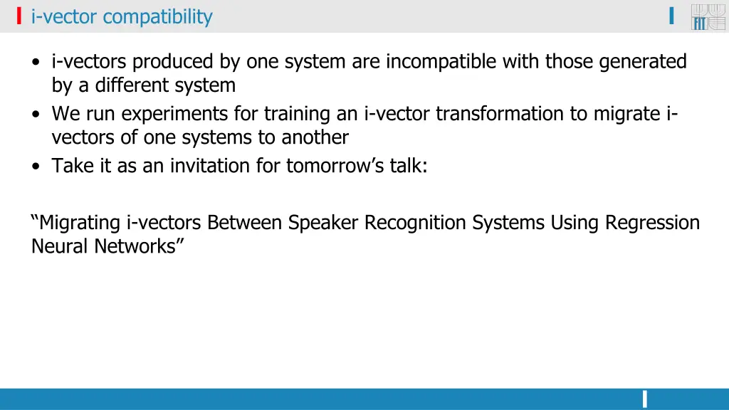 i vector compatibility