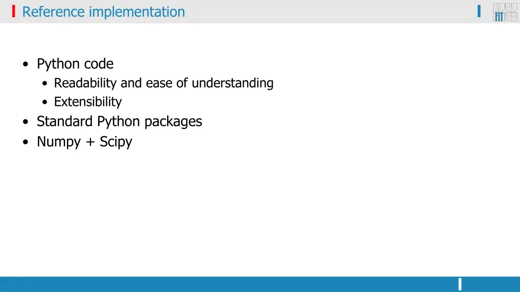 reference implementation 1