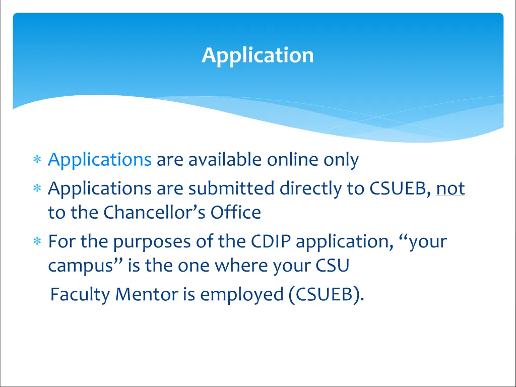 application