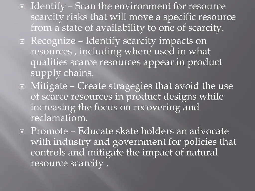 identify scan the environment for resource