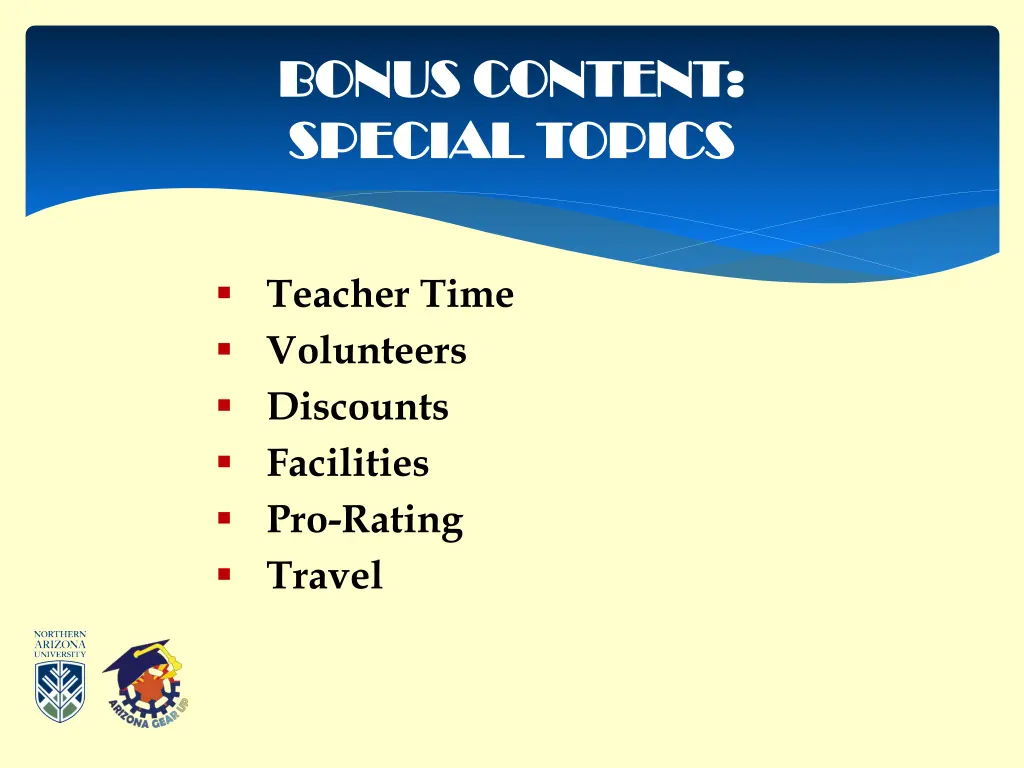bonus content bonus content special topics