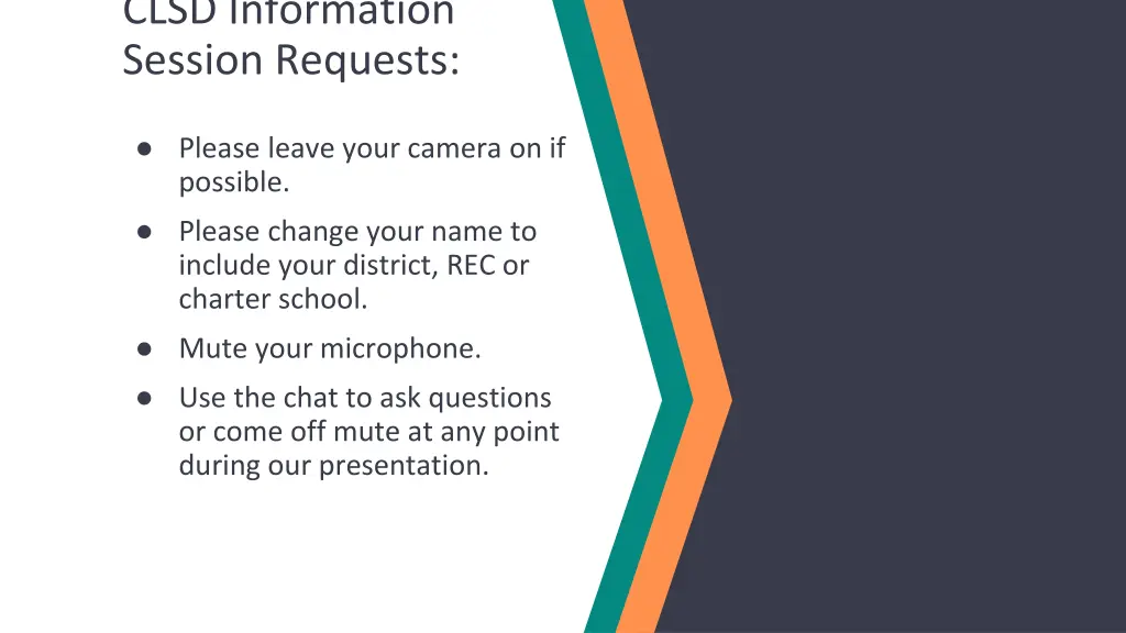 clsd information session requests