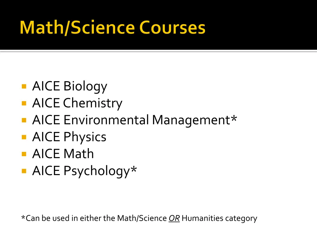 aice biology aice chemistry aice environmental