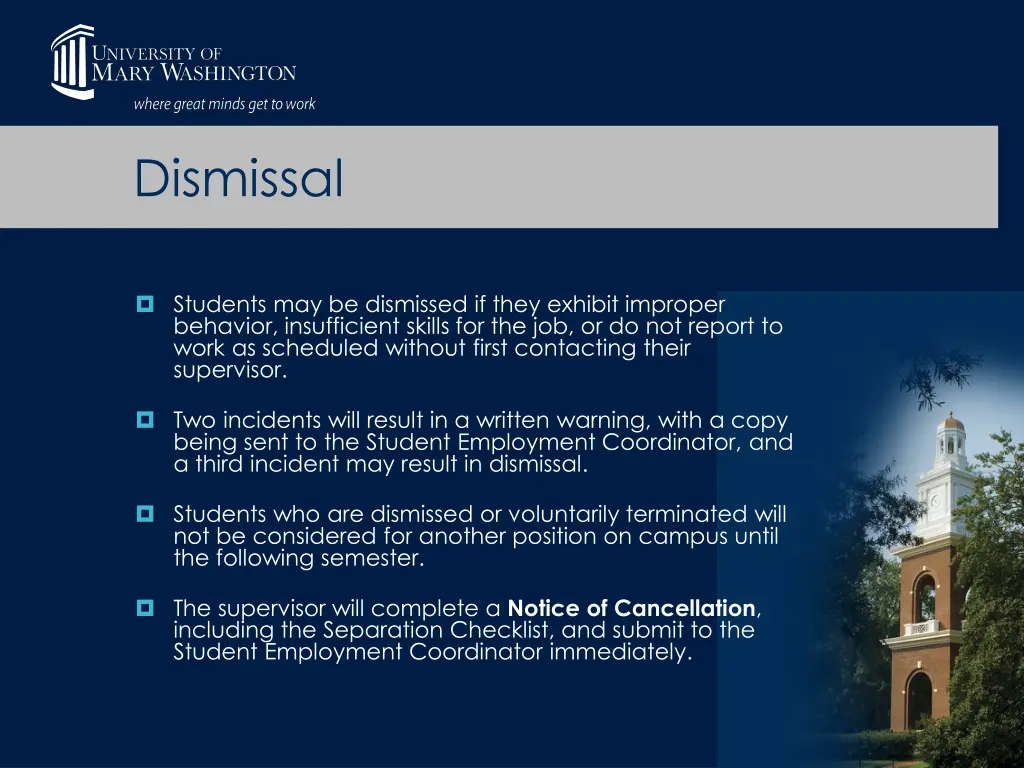 dismissal 1