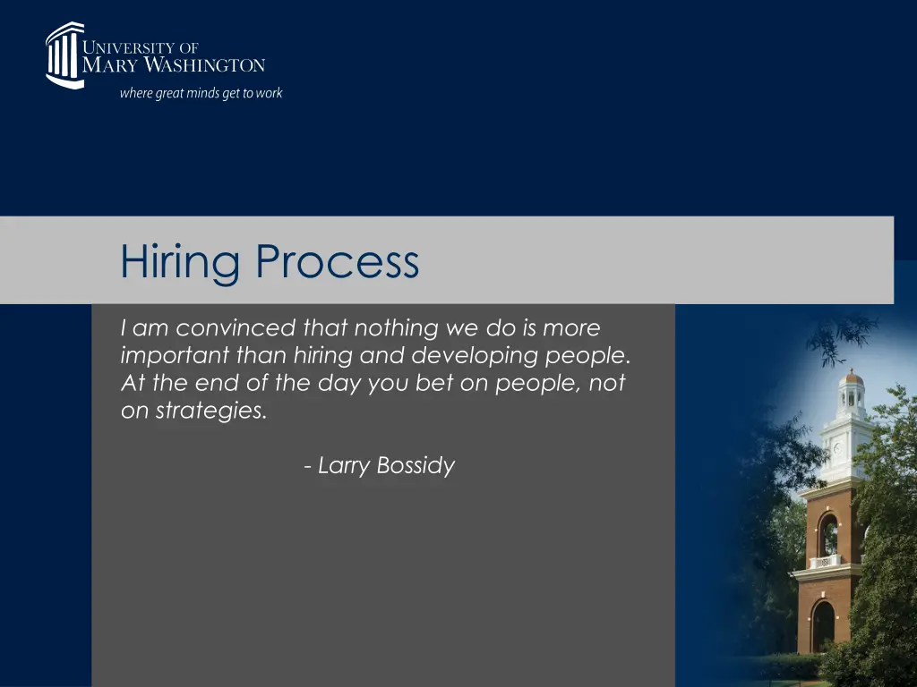 hiring process