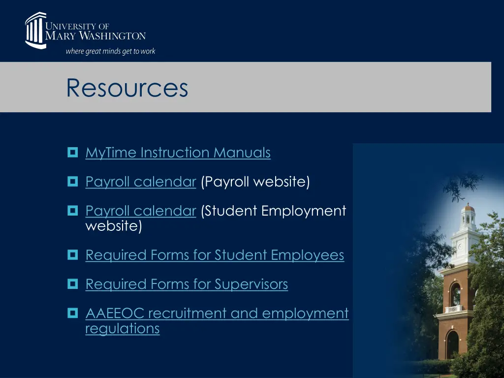 resources