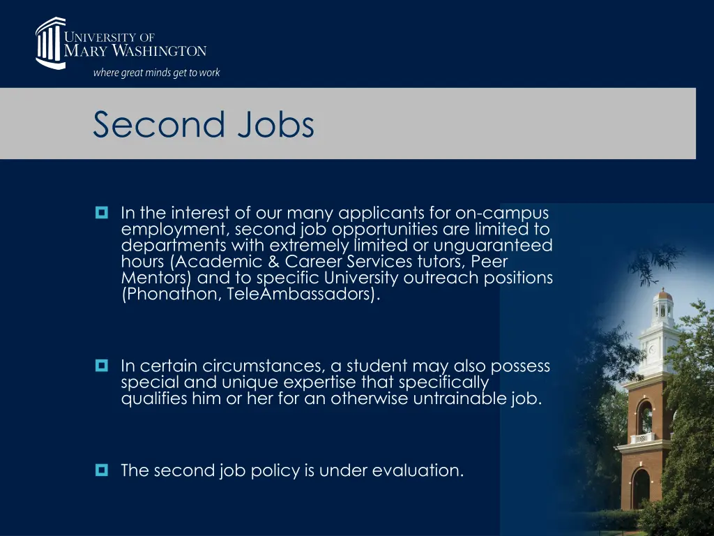 second jobs