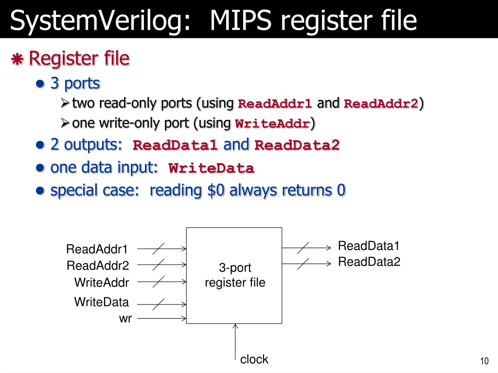 systemverilog mips register file