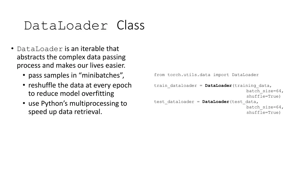 dataloader class