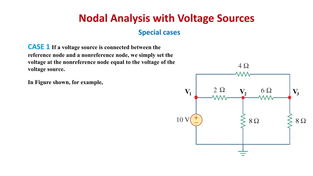 nodal analysis with voltage sources 1