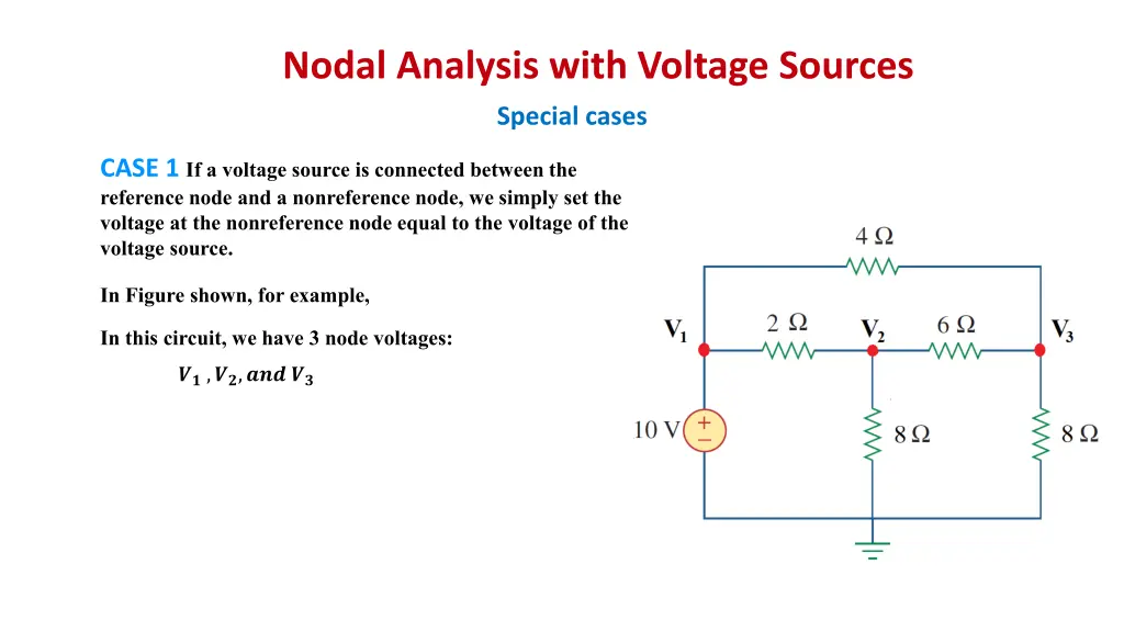 nodal analysis with voltage sources 2