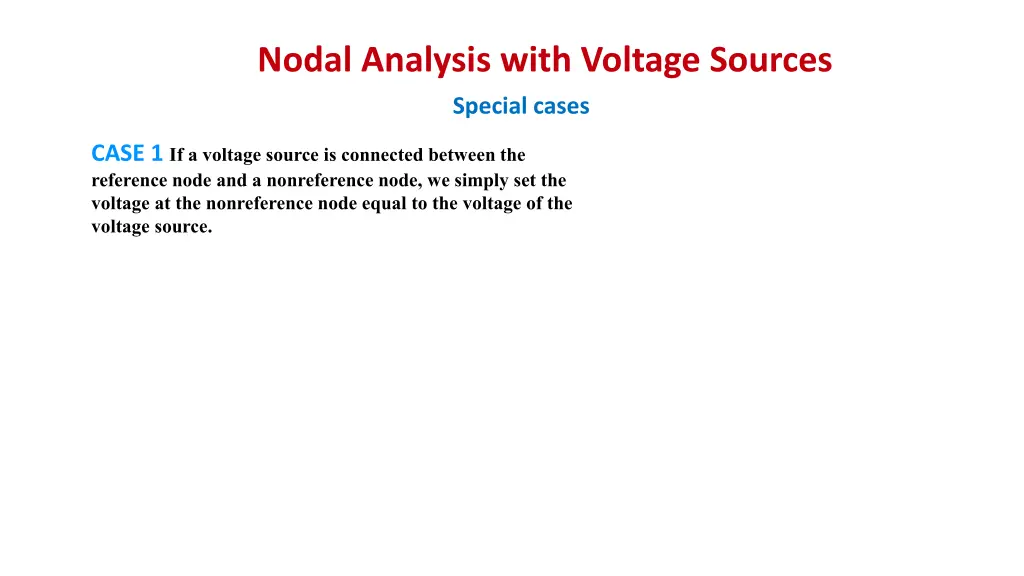 nodal analysis with voltage sources