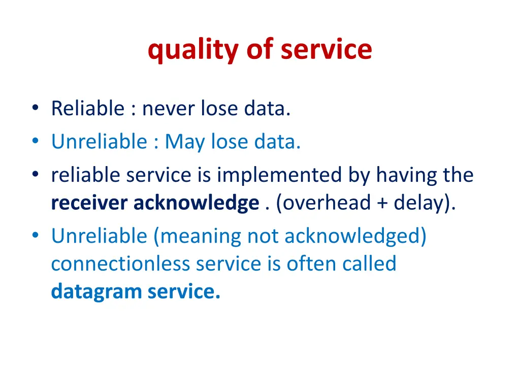 quality of service