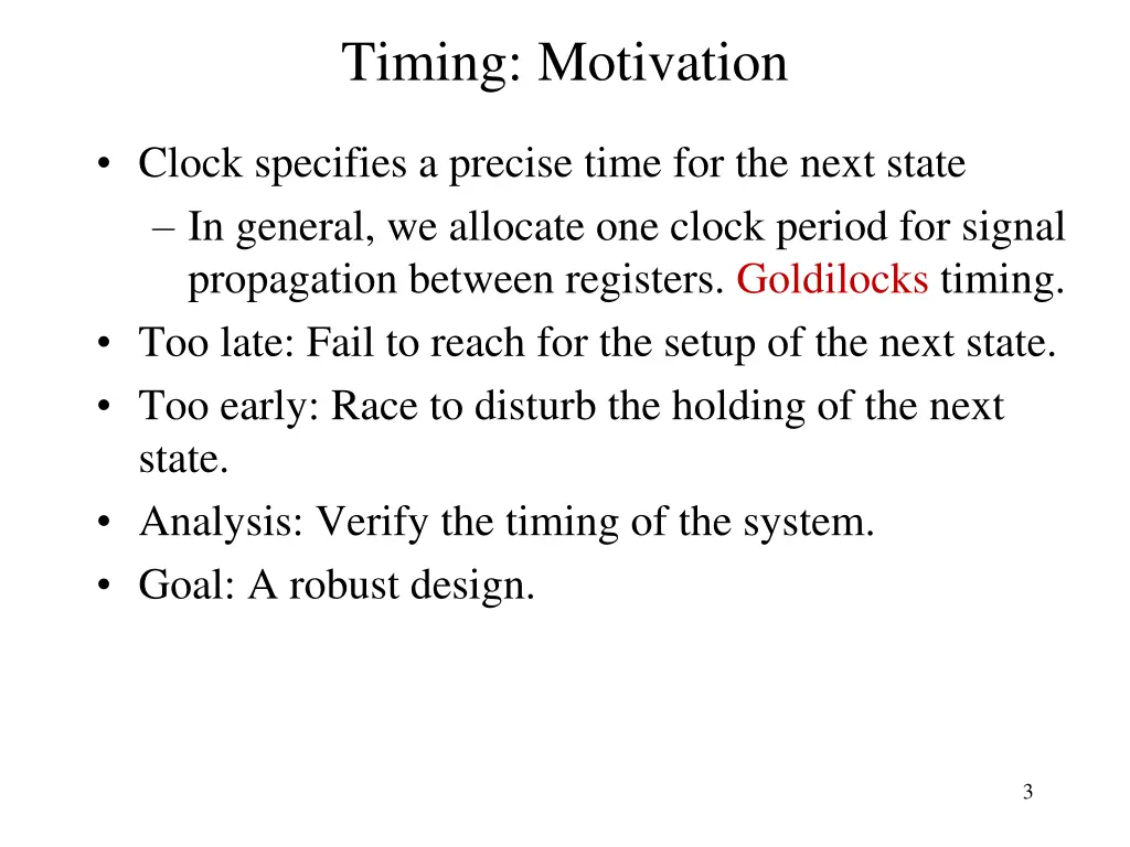 timing motivation