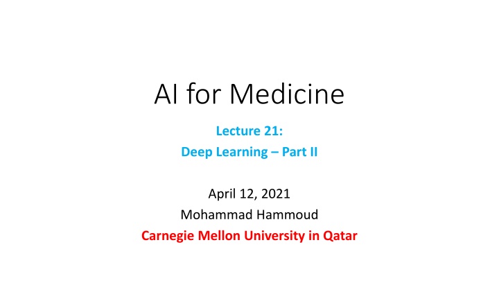 ai for medicine
