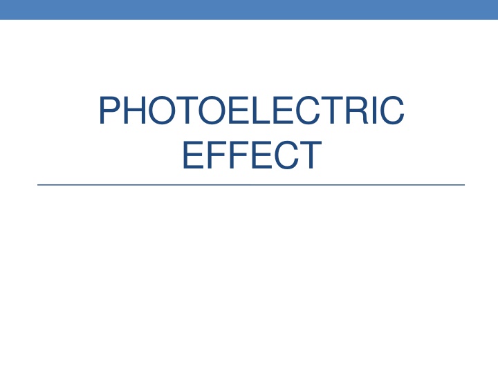photoelectric effect