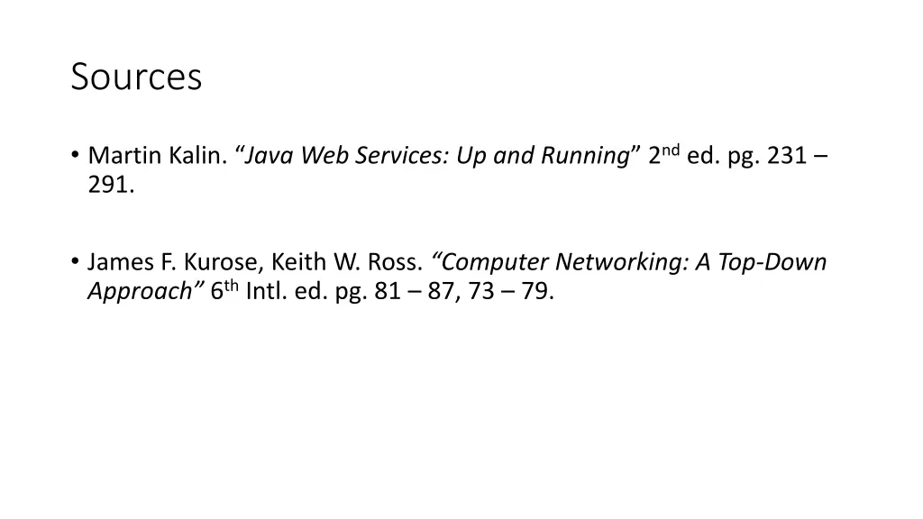 sources