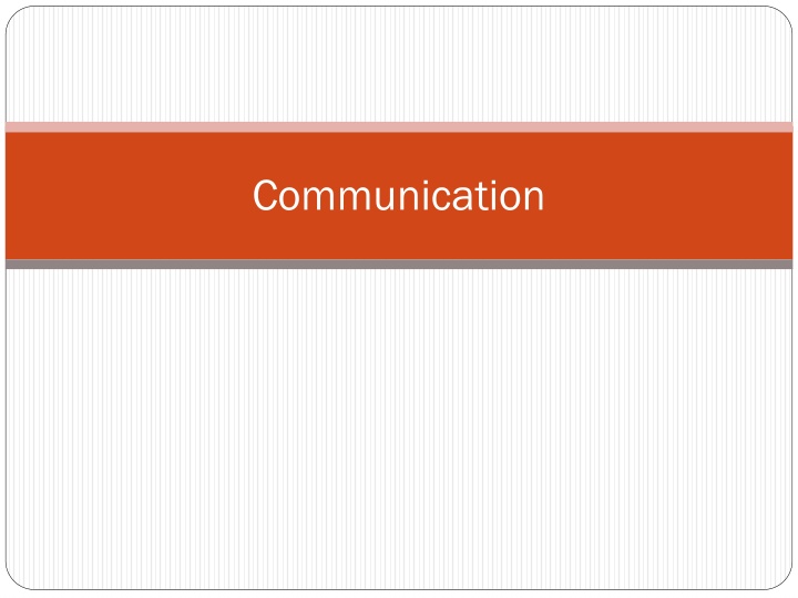 communication