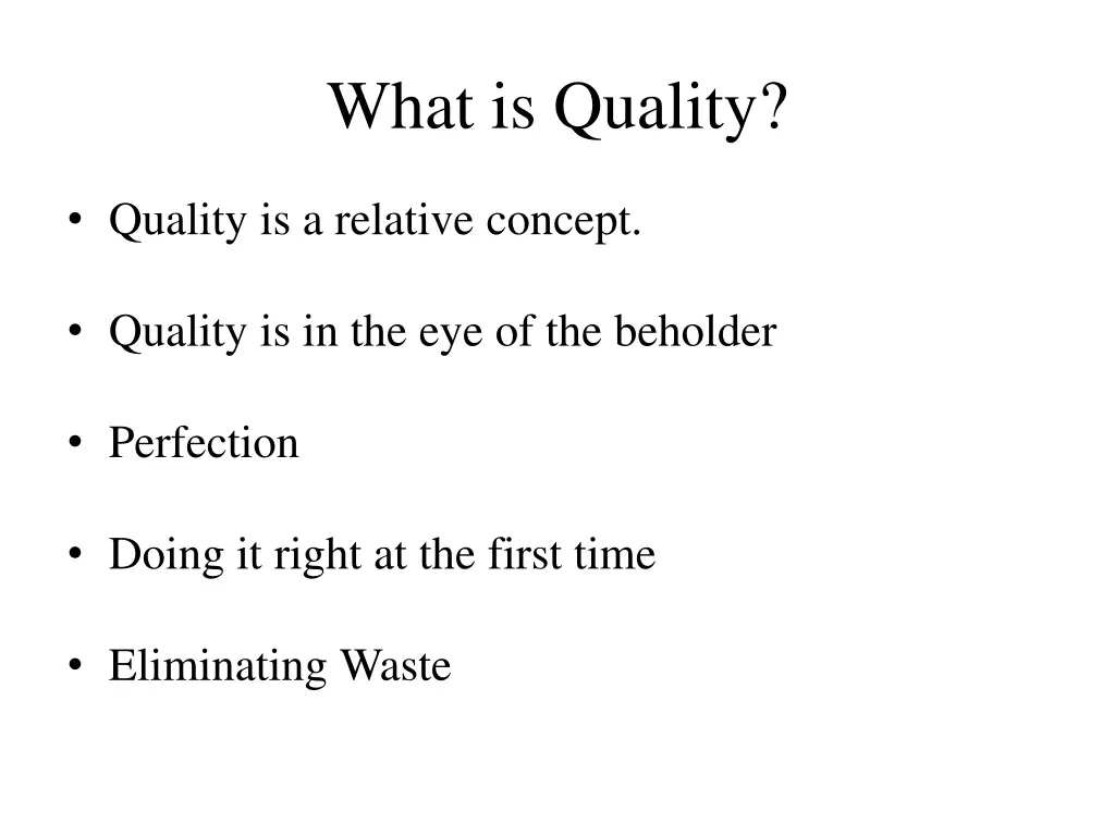 what is quality