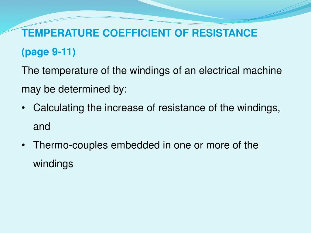 temperature coefficient of resistance