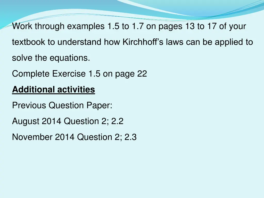 work through examples 1 5 to 1 7 on pages