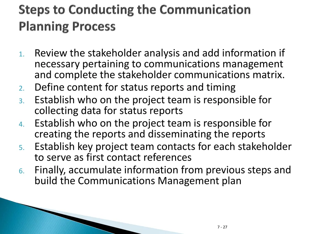 1 review the stakeholder analysis