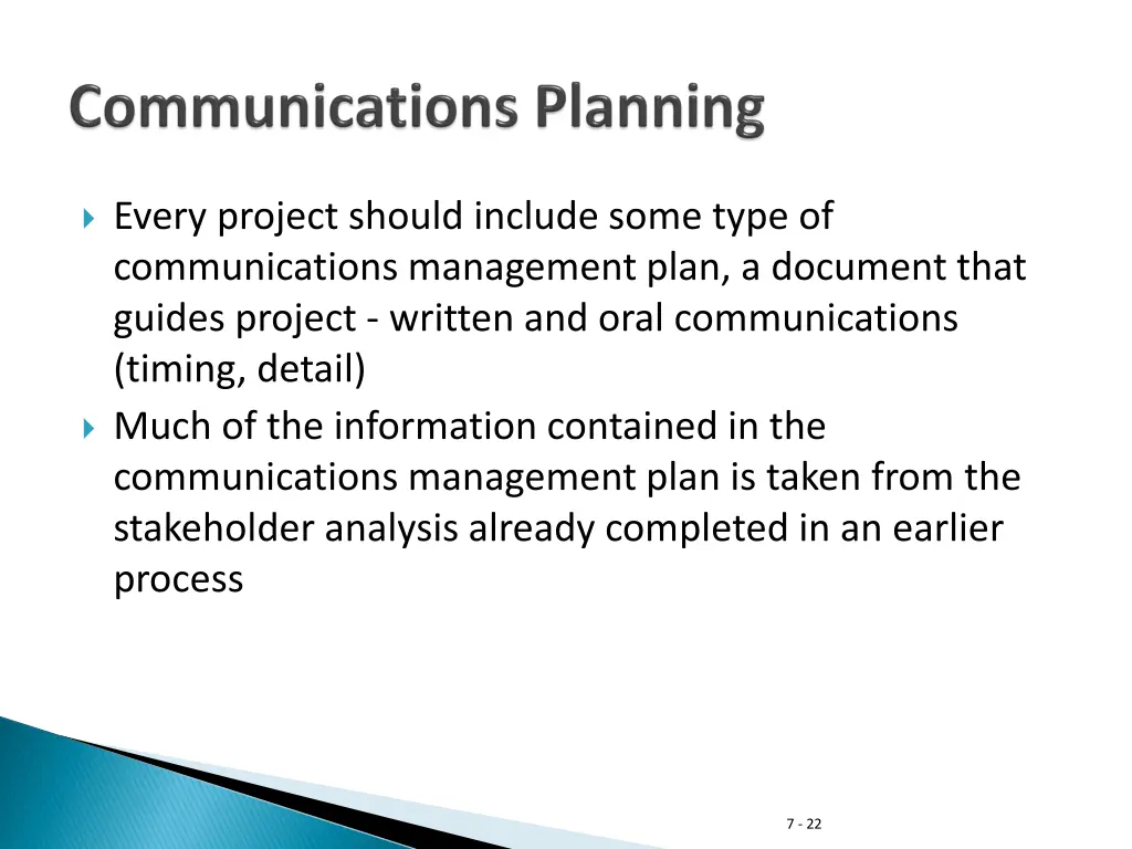 every project should include some type