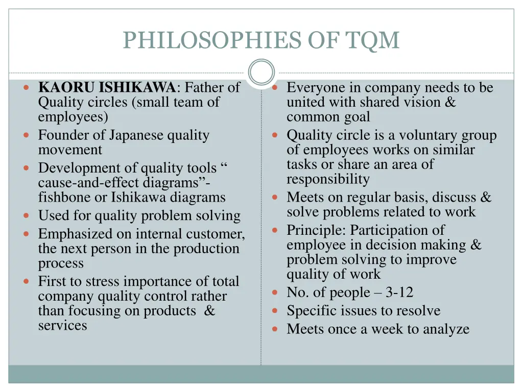 philosophies of tqm 4