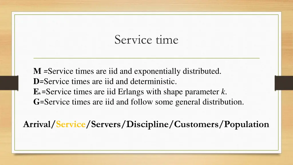 service time