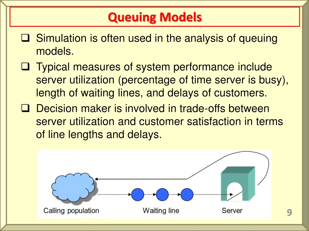 queuing models 3