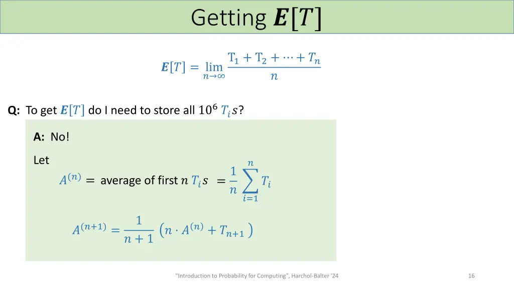 getting 1