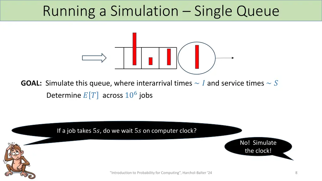 running a simulation single queue 1
