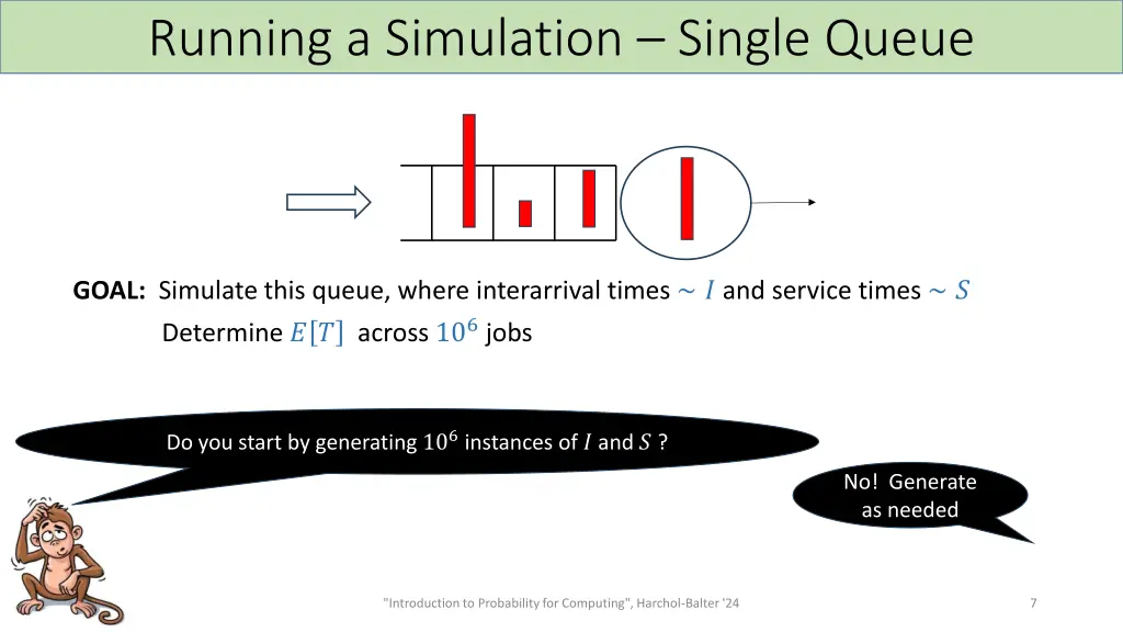 running a simulation single queue