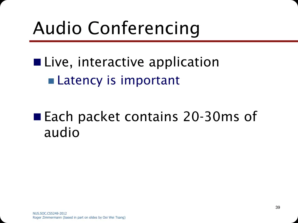 audio conferencing