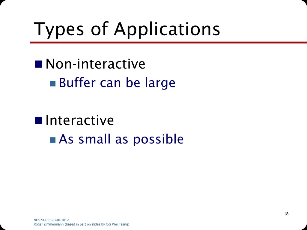 types of applications