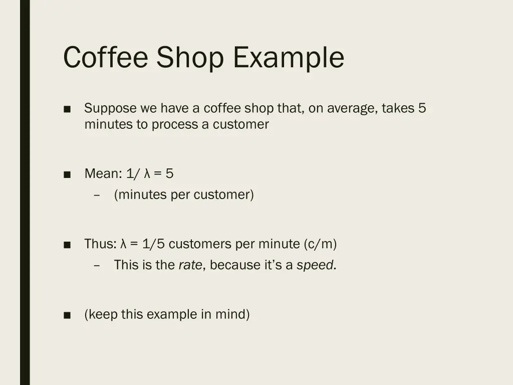 coffee shop example