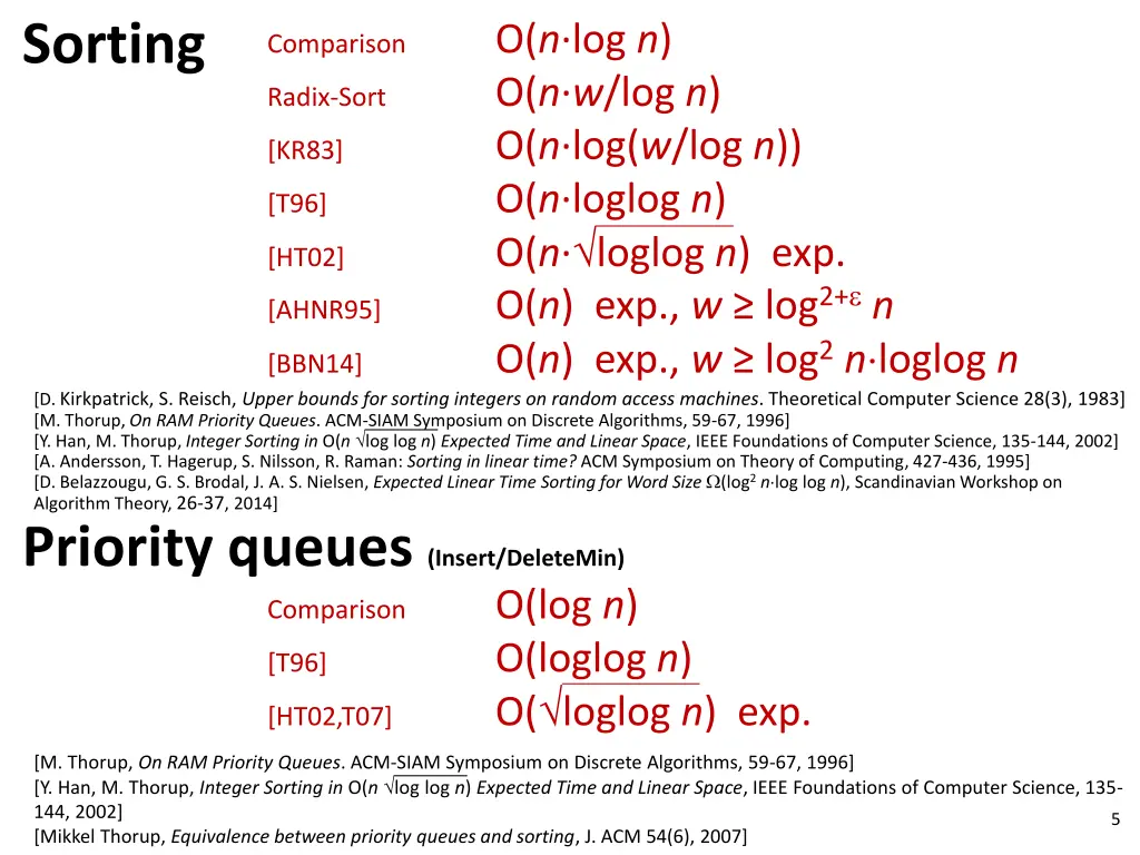 sorting