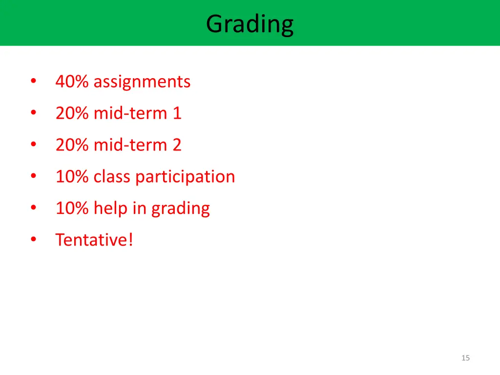 grading