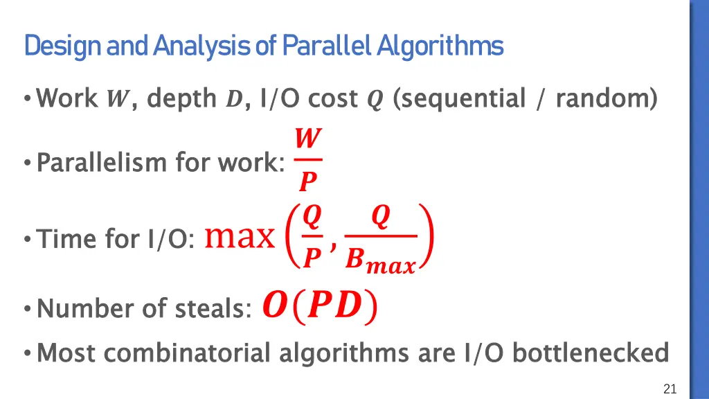design and analysis of parallel algorithms