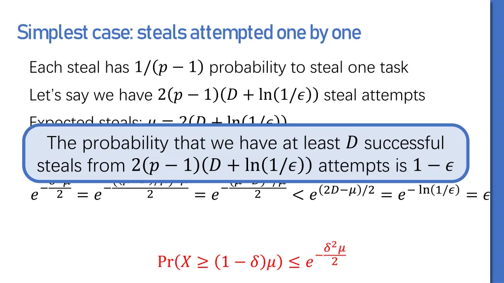 simplest case steals attempted one by one 1