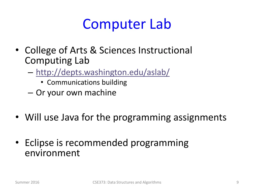 computer lab
