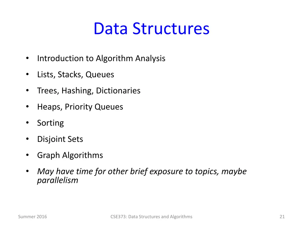 data structures