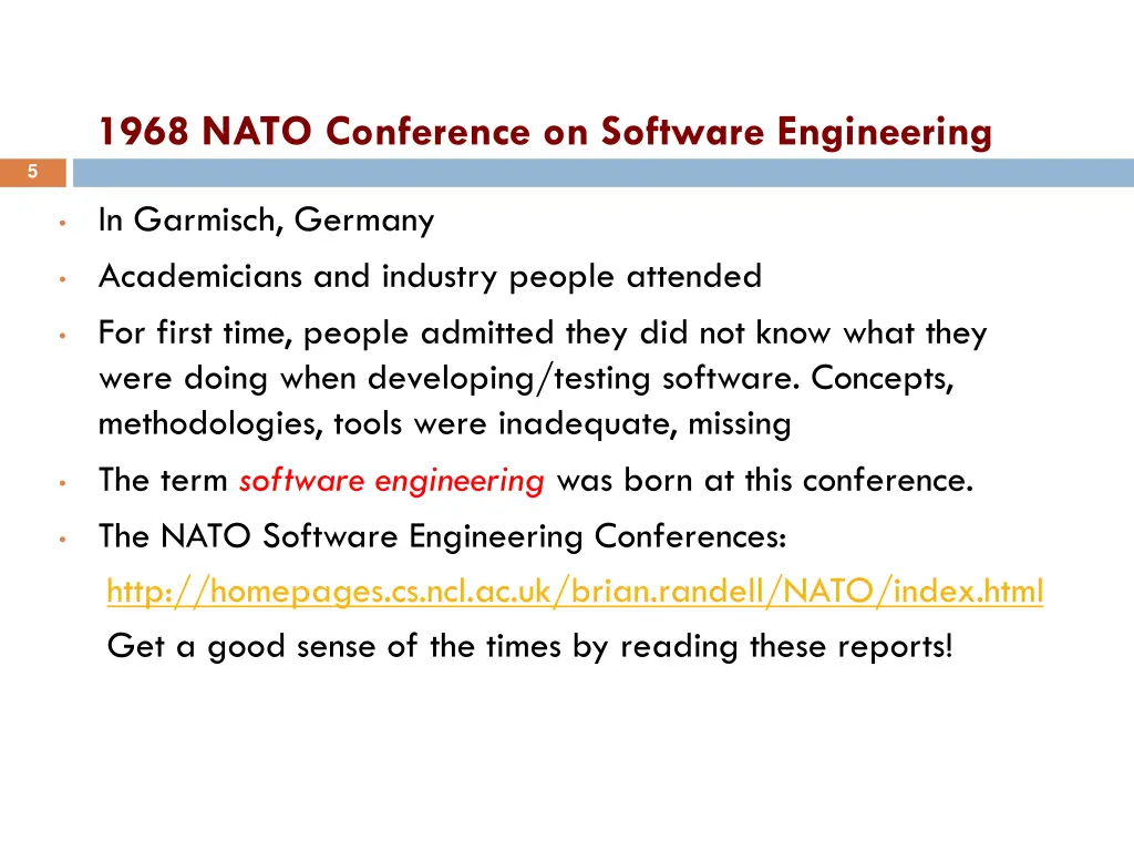 1968 nato conference on software engineering