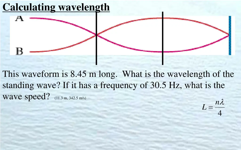 calculating wavelength
