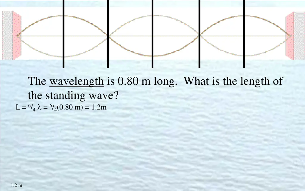 the wavelength is 0 80 m long what is the length