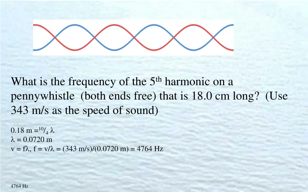 what is the frequency of the 5 th harmonic