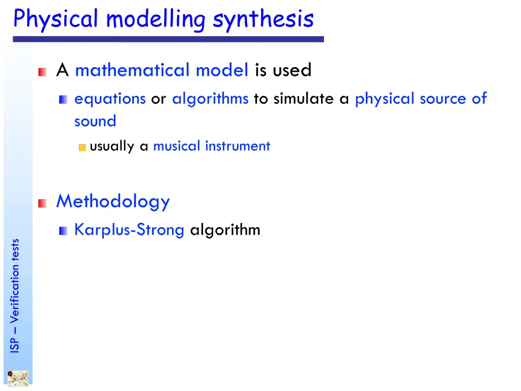 physical modelling synthesis